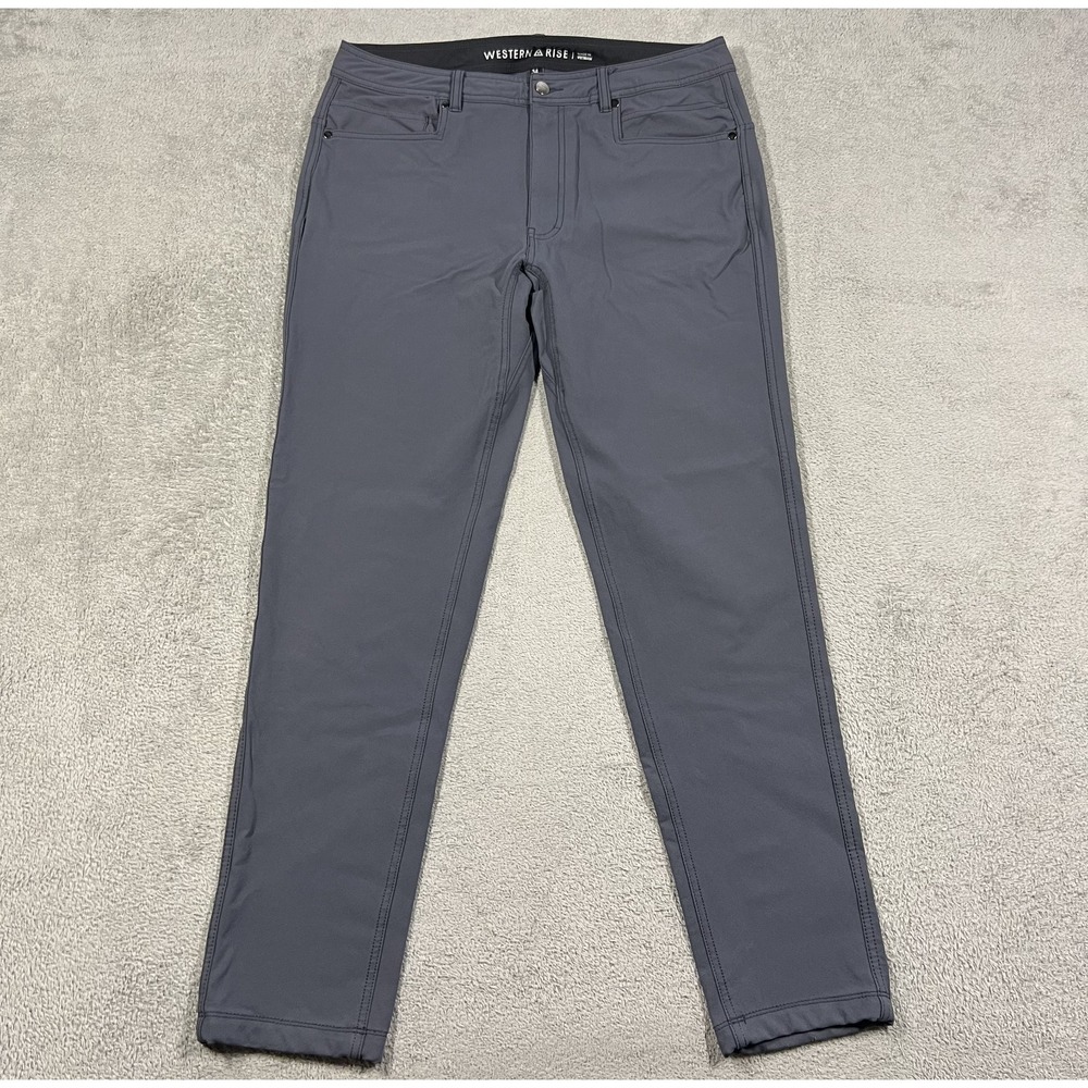 Western Rise Diversion Pants Mens 34x31 Gray Stretch Performance